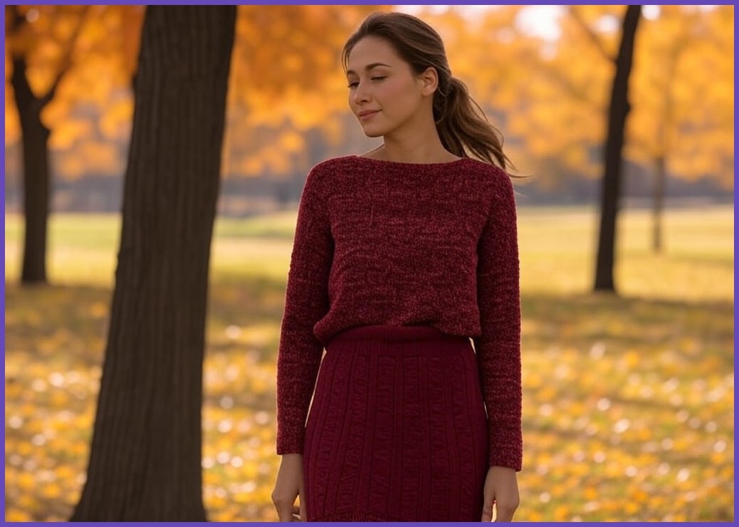 4컬러] 밴딩 가을 겨울 니트스커트 니트치마