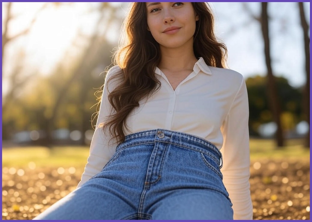 가비진 여성 슈퍼스판 청바지