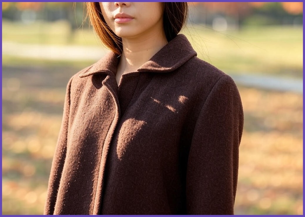 루스리더 여성 카라넥 베이직 모직 코트 M435