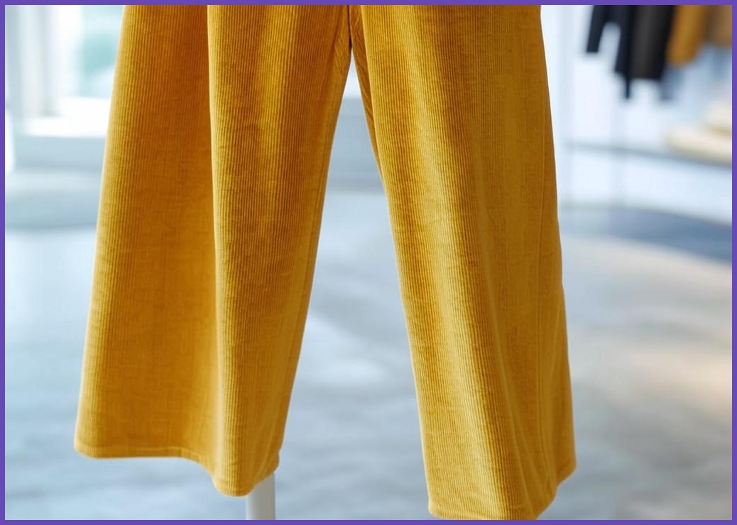 빼빼 여성용 코듀로이 골덴 스판 통일자 와이드 팬츠
