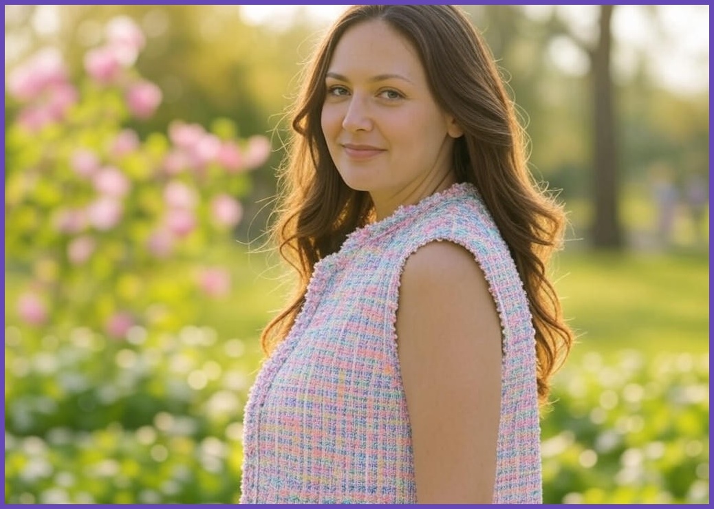 아피나르 여성용 세미크롭 반소매 썸머 트위드 자켓