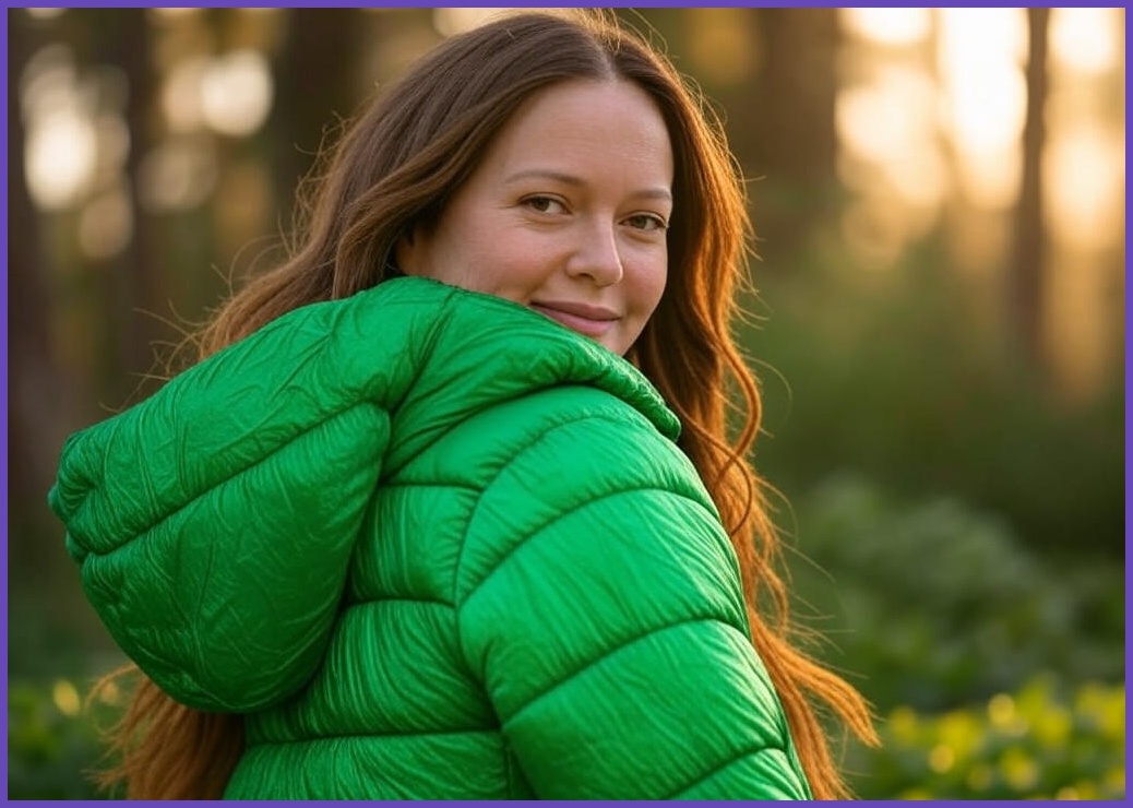 에스린제이 여성 오리털 경량패딩 점퍼