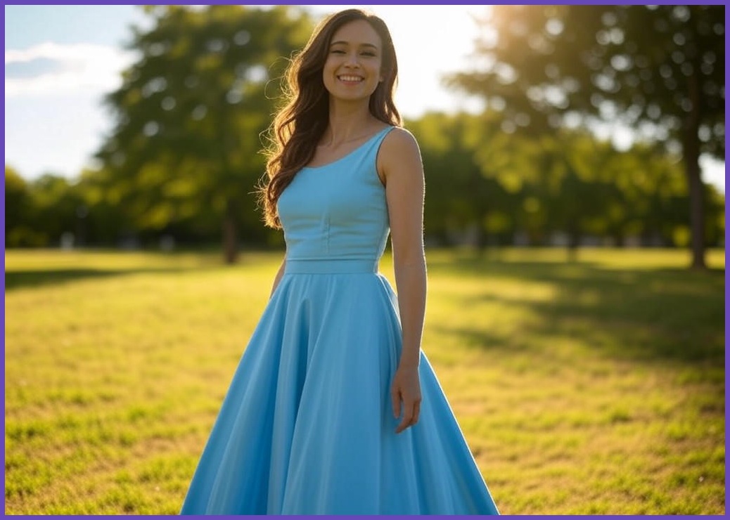 여성 여름 시원한 A라인 긴치마 롱 스커트