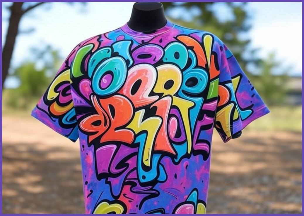 오프앤 국산 남녀공용 특양면 오버핏 그래피티 프린팅 빅사이즈 박스 반팔 티셔츠