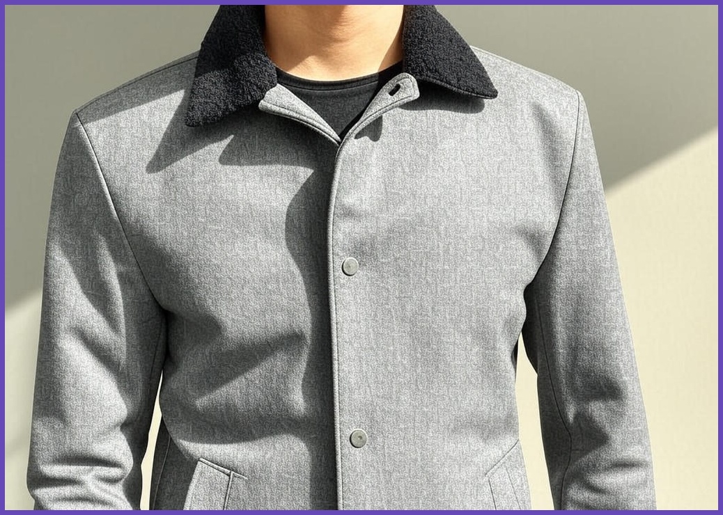 해리슨 양털 카라 탈부착 자켓 PU12 WSP1419 - 이미지 1