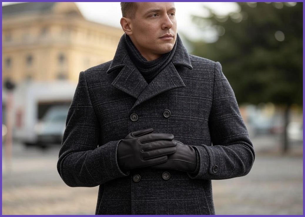 휠렉스 남성 슬림핏 모직 트렌치 코트 J212